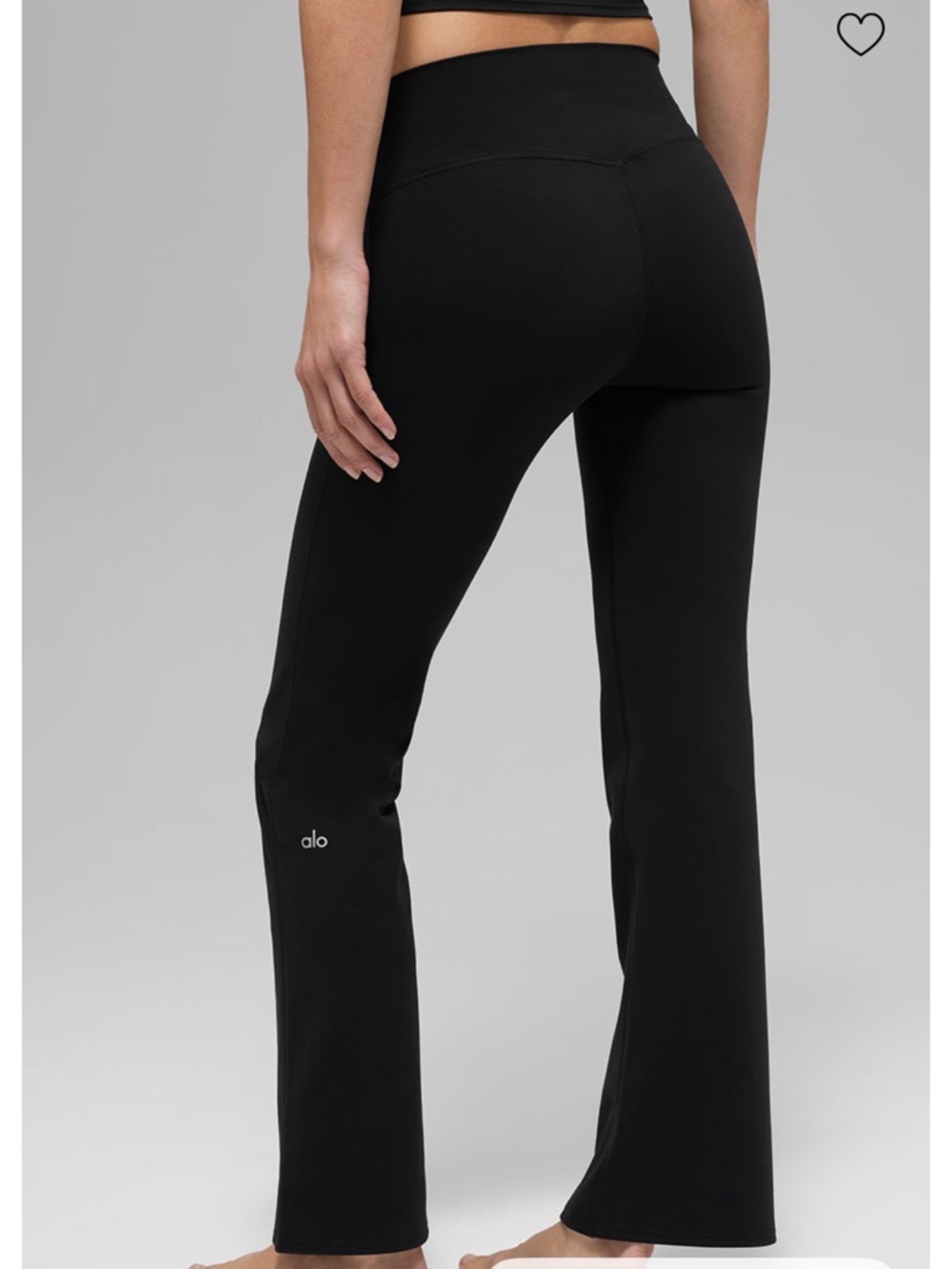ALO Yoga Black High-Rise Flare Pants